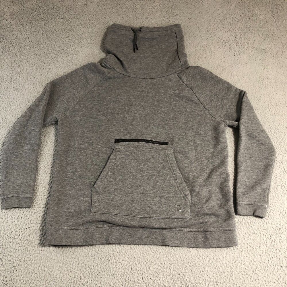 Nike Hoodie Womens Medium Gray Sportswear Sweater Adult Cowl Neck Outdoor